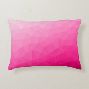Hetero rosa Gradient Geometriskt nätmönster Prydnadskudde