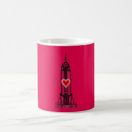Hetero Rosa Hjärtat Empire State Building Mugg