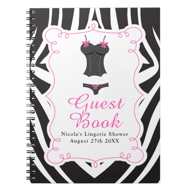 Hetero Rosa Lingerie-fest  Anteckningsbok (Framsidan)