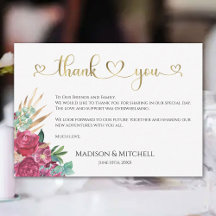 Hetero Rosa Magenta Blommig Elegant Guld Script Hj
