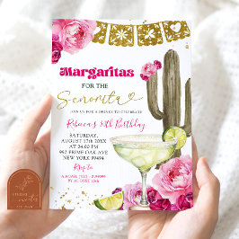 Hetero rosa mexikansk kaktus blomster fiesta Marga Inbjudningar