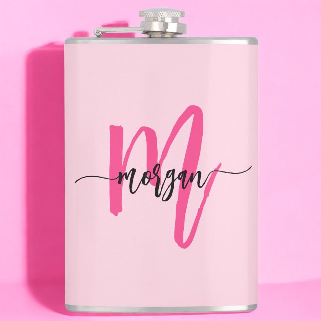 Hetero Rosa Monogram Flickas Sjungmöparty Fickplunta (Skapare uppladdad)