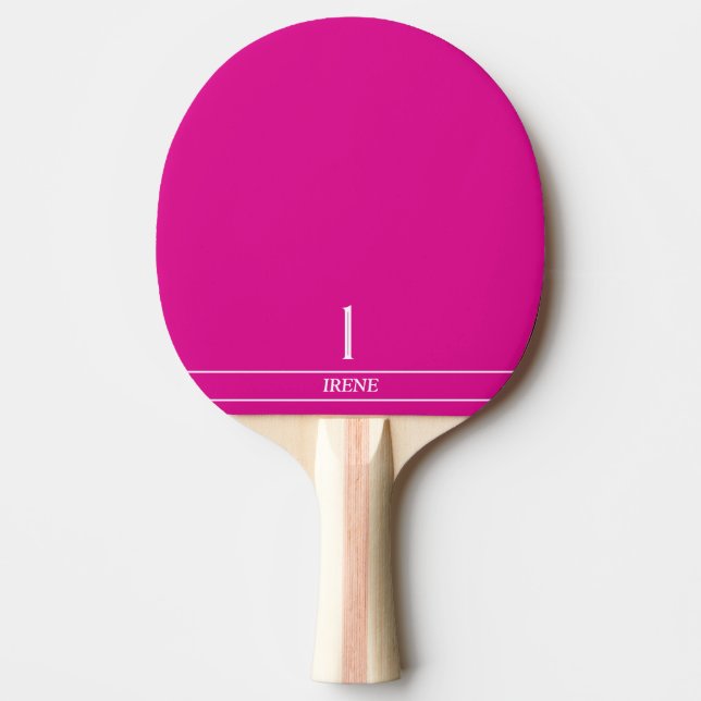 Hetero rosa monogram pingis paddel (Framsidan)