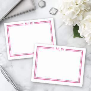 Hetero Rosa Monogram Post-it Block