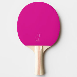 Hetero rosa monogrammerad pingisracket
