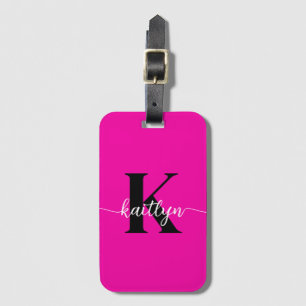 Hetero Rosa Svart Monogram Bagagebricka