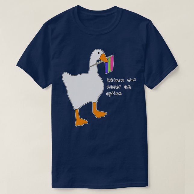 Hetero var aldrig ett alternativ med polysexuell t shirt (Design framsida)
