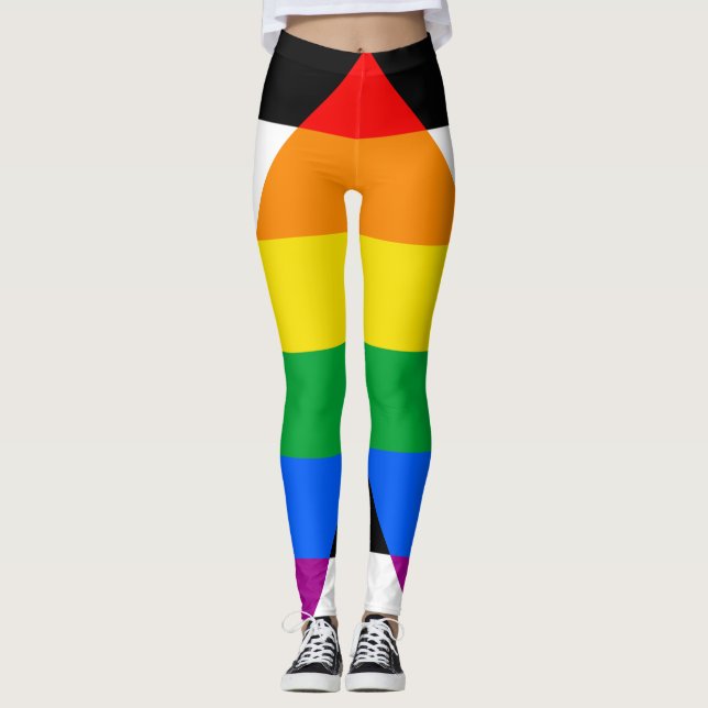 Heteroallierad flagga leggings (Framsida)