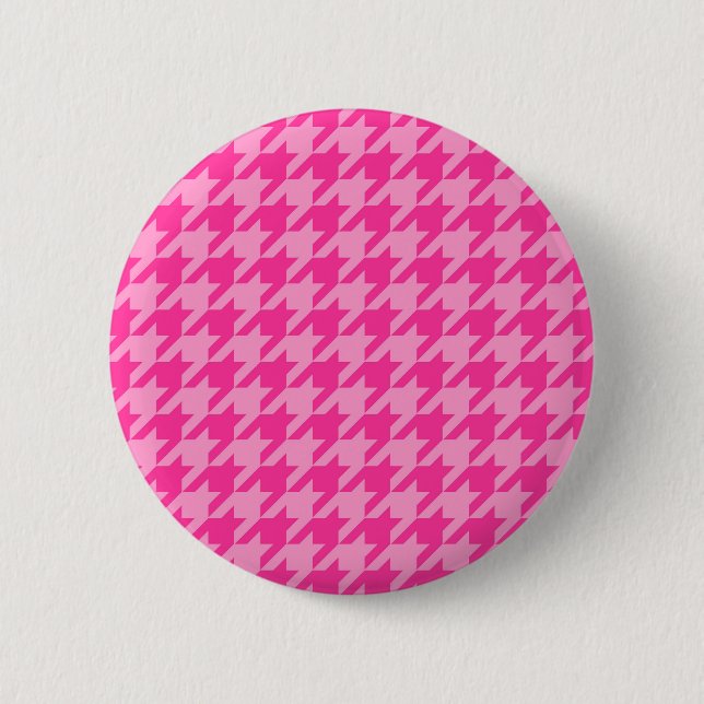 Heterochrom rosa rutig platt design knapp (Framsida)