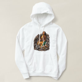 Heteroindisk hjältinna Pin-Up Hjälte Hoodie