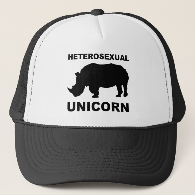 Heterosexuell Enhörning Noshörning Keps Rolig (Framsida)