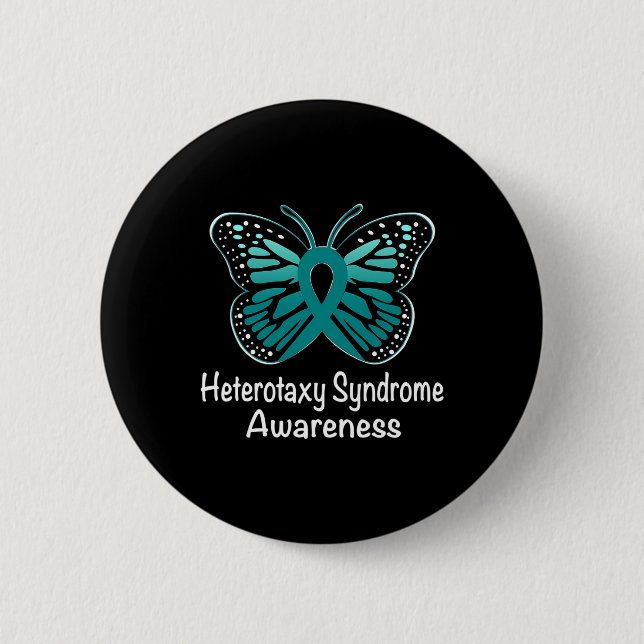 Heterotaxy Syndrome Awareness Warrior Support Teal Knapp (Framsida)