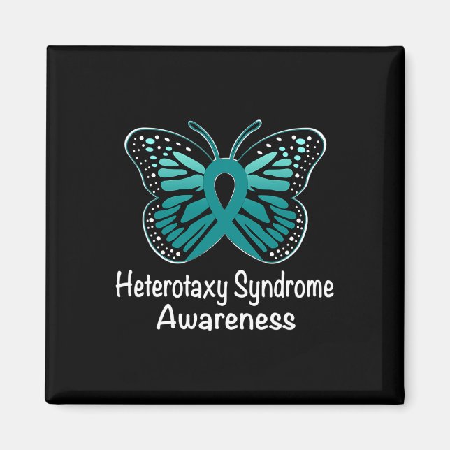 Heterotaxy Syndrome Awareness Warrior Support Teal Magnet (Framsidan)