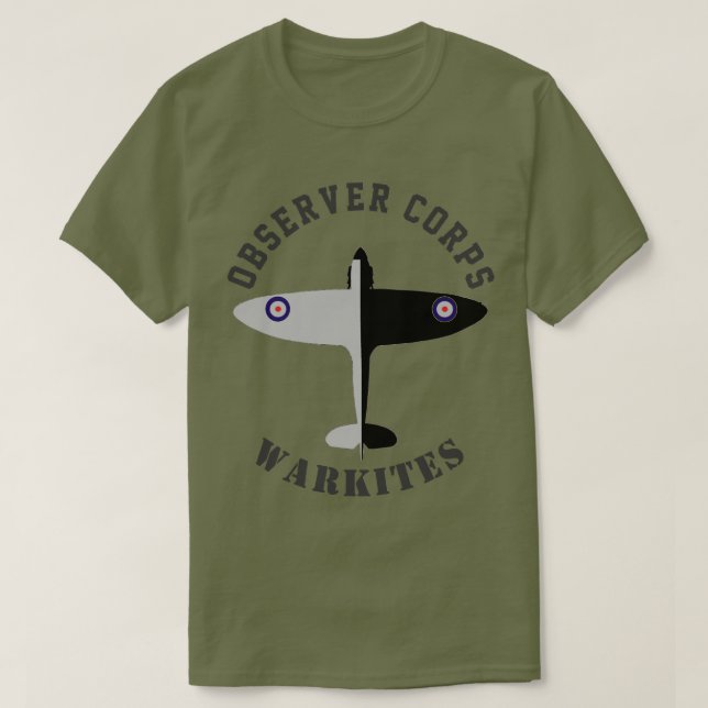Hetlevrad person för Warkites observatörkår T-shirt (Design framsida)