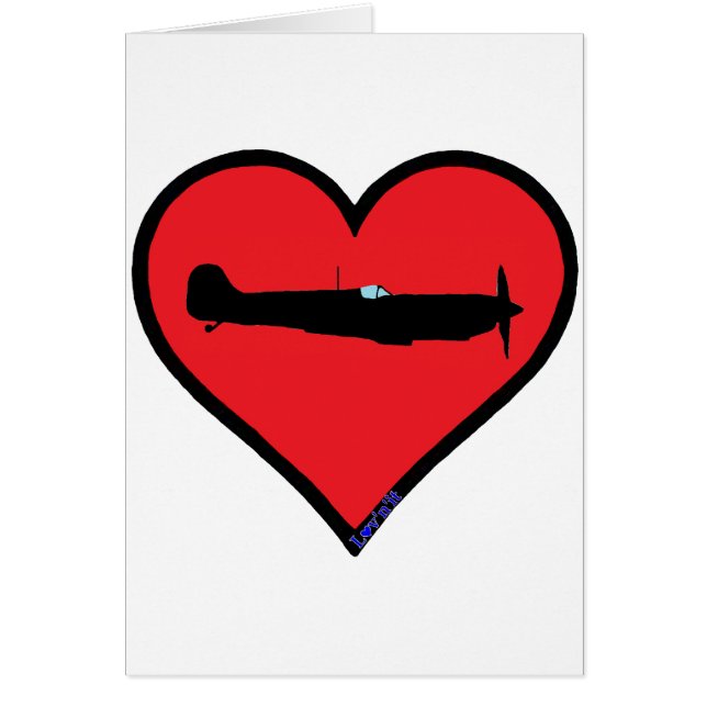 hetlevrad person hälsningskort (Framsidan)