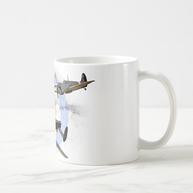 Hetlevrad person och Lancaster Kaffemugg (Höger)