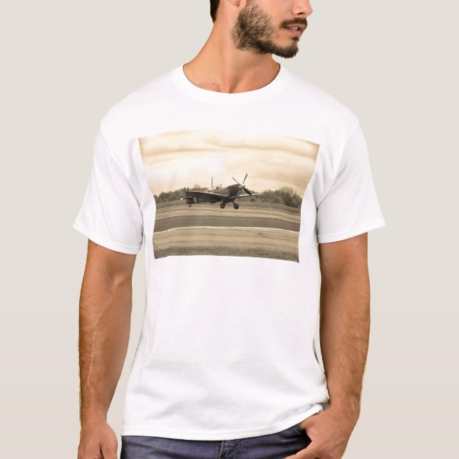 Hetlevrad person Sepiatone T Shirt (Framsida)