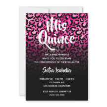 Hetrosa Glam Leopardfläckar Svart Ombre Mis Quince