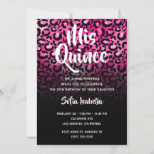 Hetrosa Glam Leopardfläckar Svart Ombre Mis Quince