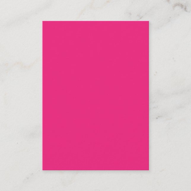 Hetrosa Rosa Bröllop | Djärv Enfärgad Inbjudan (Framsida)