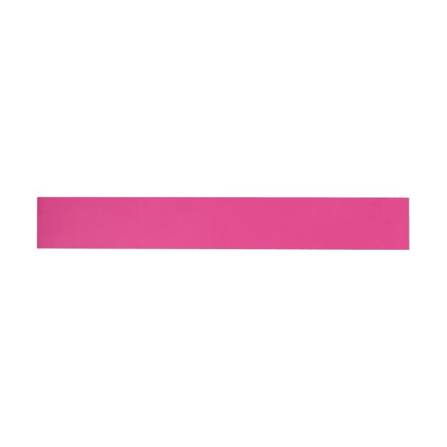 Hetrosa Rosa Bröllop | Djärv Enfärgad Inbjudan Etikettband (Individual)
