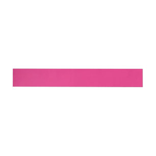 Hetrosa Rosa Bröllop Djärvt Enfärgat Inbjudnings Etikettband