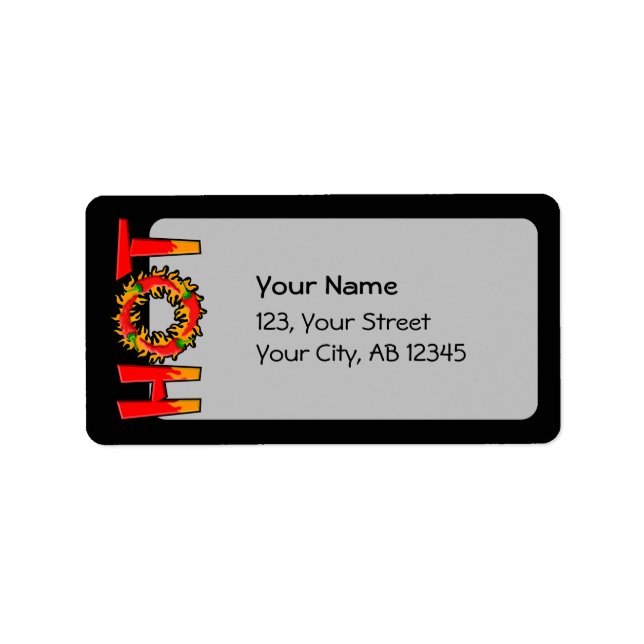 HETT ADRESSETIKETT (Framsidan)