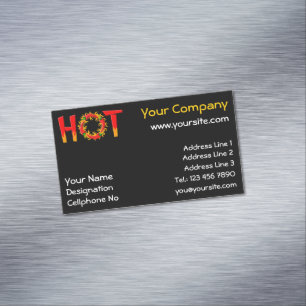 HETT AFFÄRSKORT MAGNET