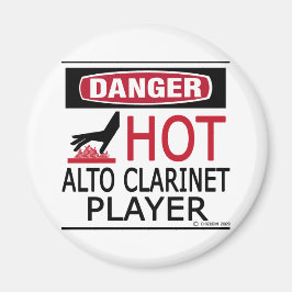 Hett Alto Clarinet Player Magnet