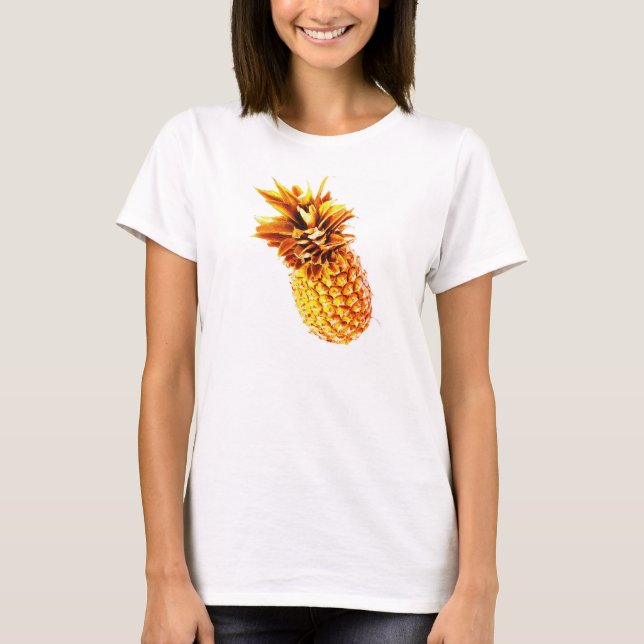 Hett Ananas överkant Tee Shirt (Framsida)