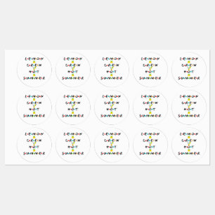 hett av citronbesättningen sommar klistermärke