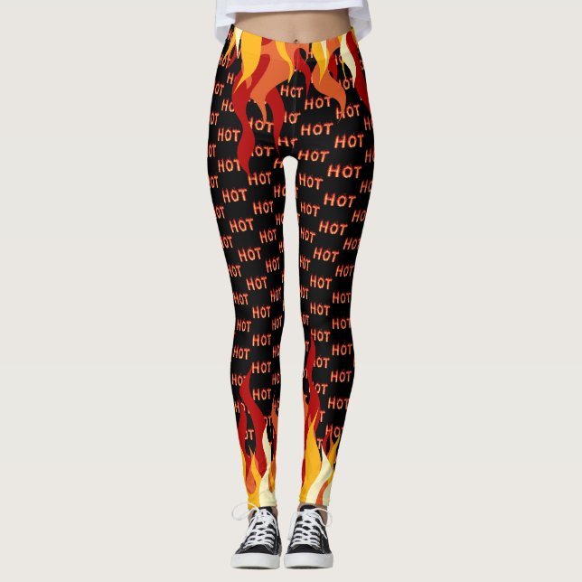 Hett av färgämne Flame Leggings (Framsida)