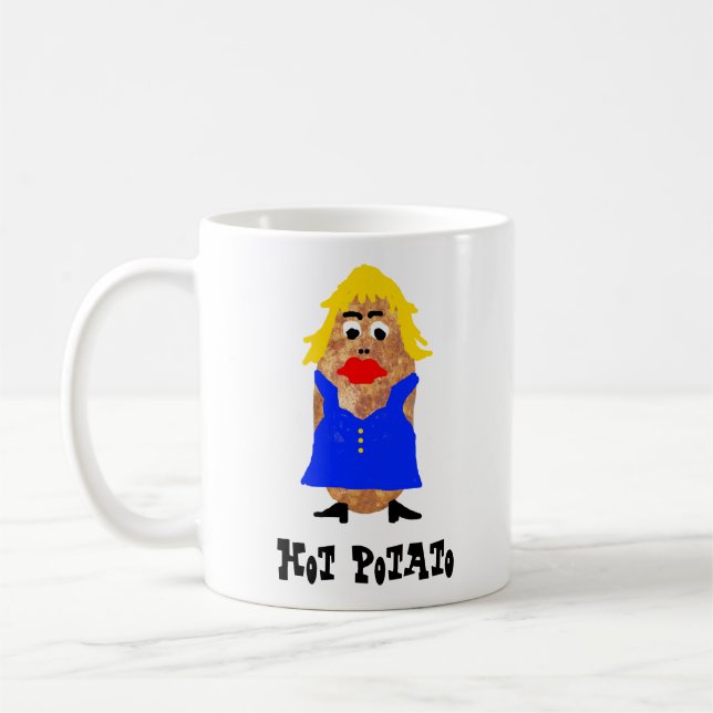 Hett av potatisobjekt kaffemugg (Vänster)