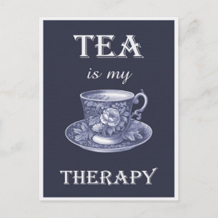 Hett av Vintage Tea är min terapi Vykort