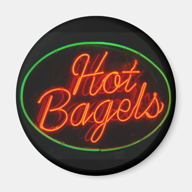Hett Bagels Magnet (Framsidan)