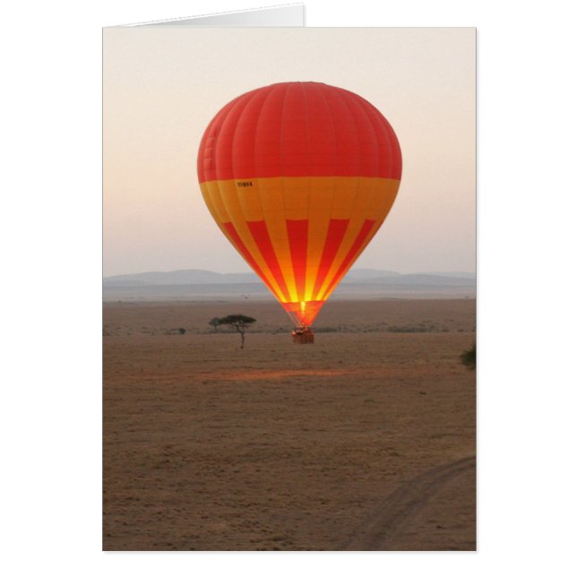 hett ballong hälsningskort (Framsidan)