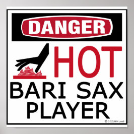 Hett Bari Sax Player Poster