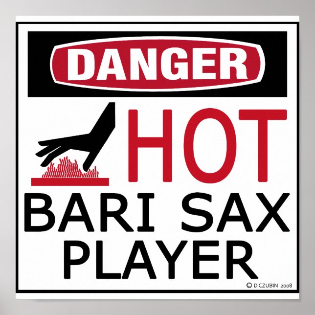Hett Bari Sax Player Poster (Framsidan)