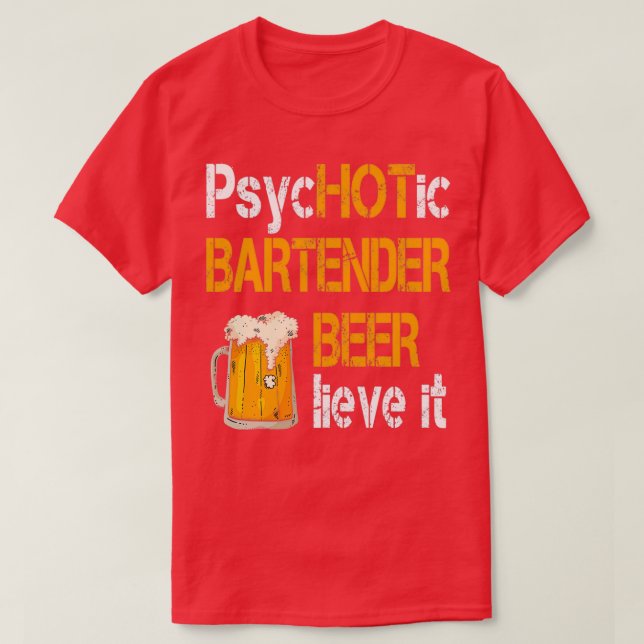 Hett bartender vxl t shirt (Design framsida)