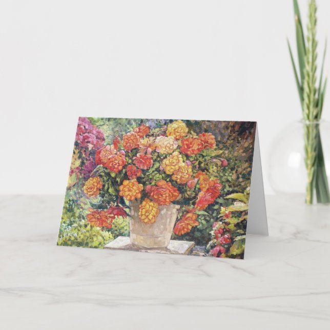 Hett Begonia Greeting Card Kort (Framsida)