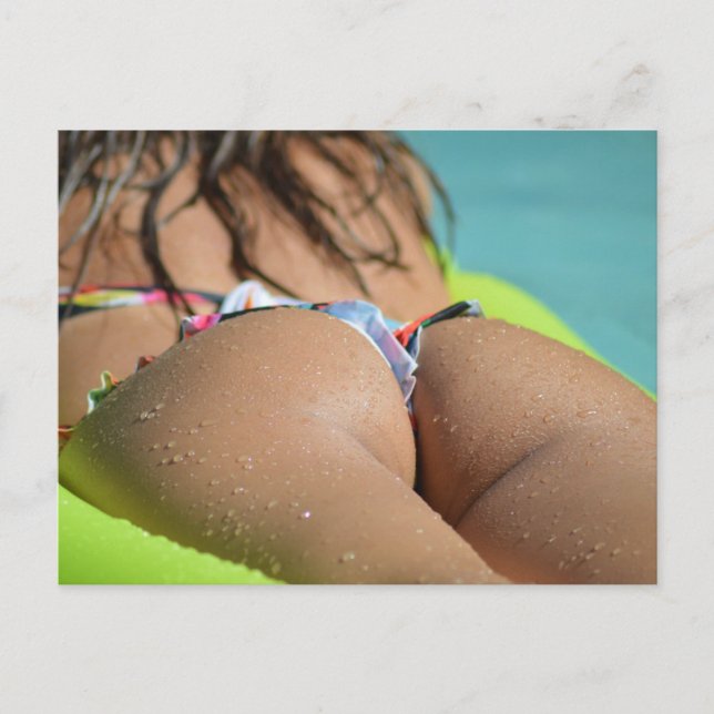 HETT ! Bikiniflicka  vykort (Framsida)