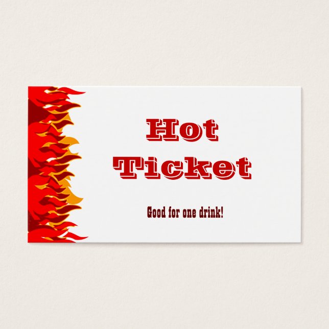 Hett Biljett Red Flames Voucher-mall (Framsidan)