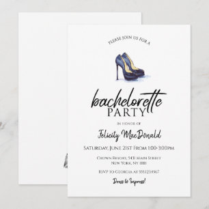 Hett Black Heels, inbjudningar till Bachelorette-p