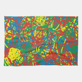  hett,  blast för regnbåge i flera färg-stänk kökshandduk