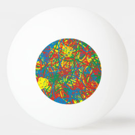  hett,  blast för regnbåge i flera färg-stänk pingisboll