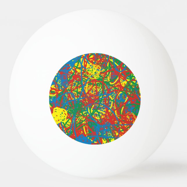  hett,  blast för regnbåge i flera färg-stänk pingisboll (Framsidan)