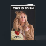 HETT BLOND FUNNY MALE FRIEND FÖDELSEDAGSKORT KORT<br><div class="desc">SEXY BLOND 'EDITH' FUNNY BIRTHDAY Card</div>