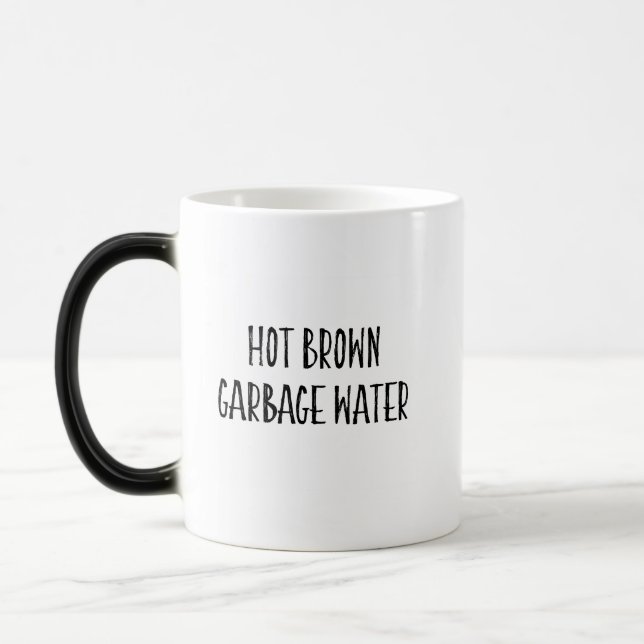 Hett Brown Sopor Vatten / Pigeon Sweat Tea Mugg (Vänster)