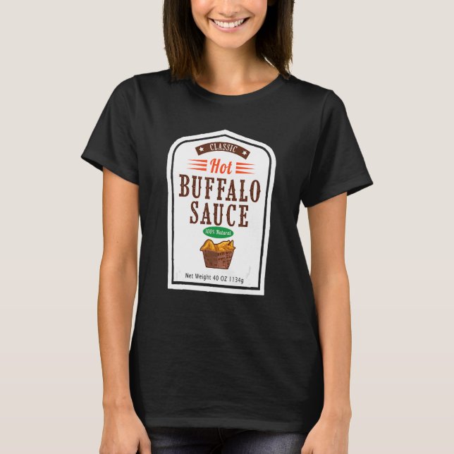 Hett Buffalo Family Sauce Costume Halloween Unifor T Shirt (Framsida)