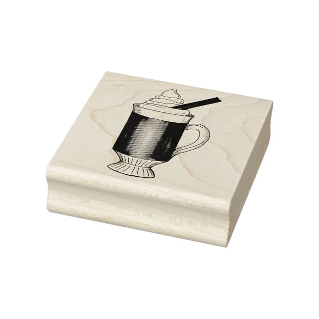 Hett Buttered Rum Wintertime Drink Helgdag Beverag Stämpel (Stämpel)